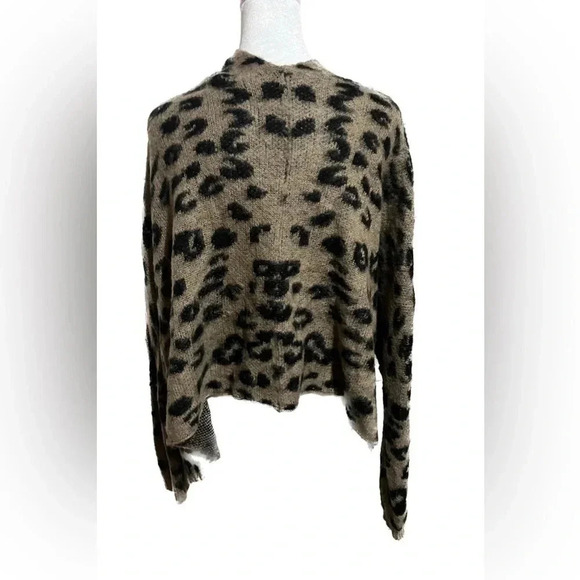 Flawless animal print open front cardigan/wrap with pockets size XS/S - Picture 5 of 7